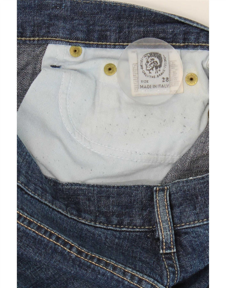 Diesel Damen Bootcut-Jeans W28 L32 Blaue Baumwolle