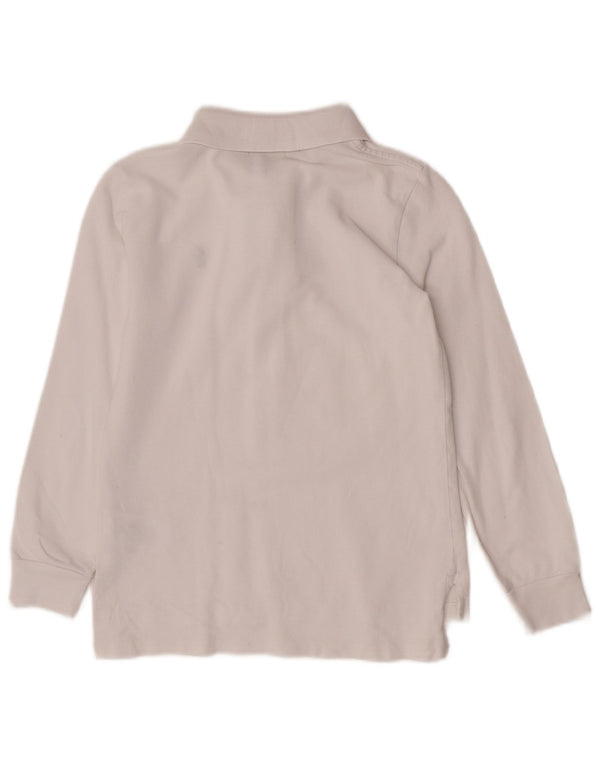 Polo Ralph Lauren Jungen-Langarm-Poloshirt mit normaler Passform, 6–7 Jahre, Weiß
