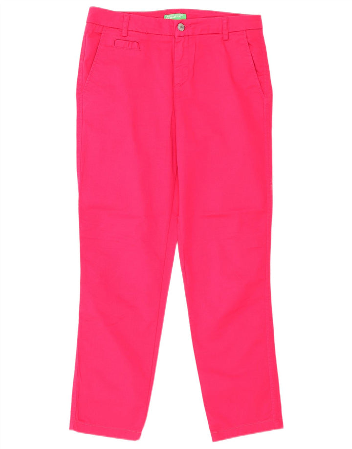 Benetton Slim Chino-Hose für Damen, W30, L26, Rosa