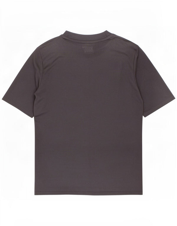 Adidas Jungen Climalite T-Shirt Top 7–8 Jahre, schwarzes geometrisches Polyester