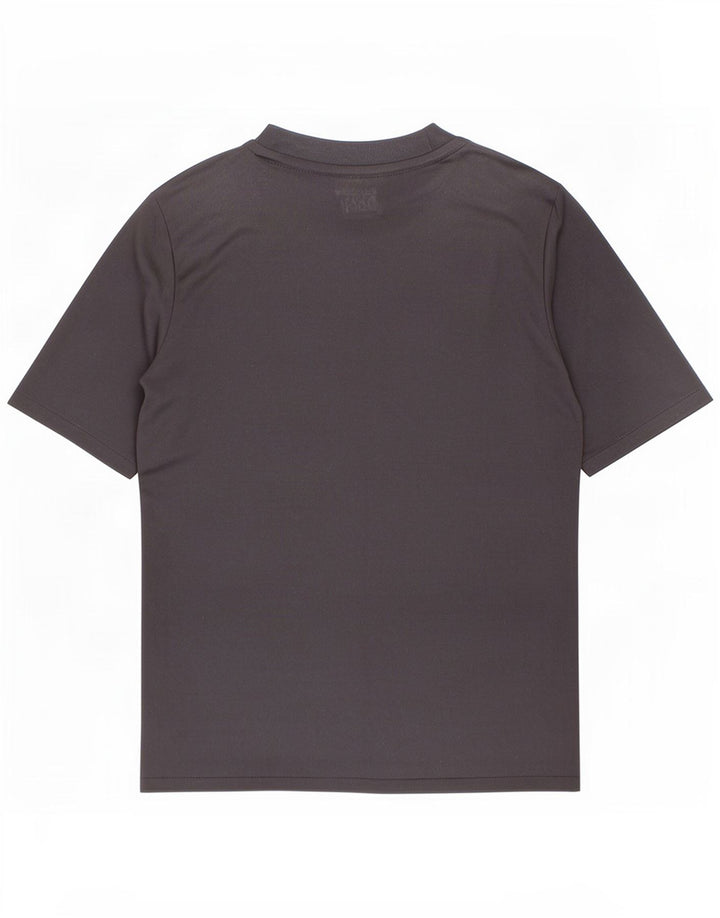 Adidas Jungen Climalite T-Shirt Top 7–8 Jahre, schwarzes geometrisches Polyester