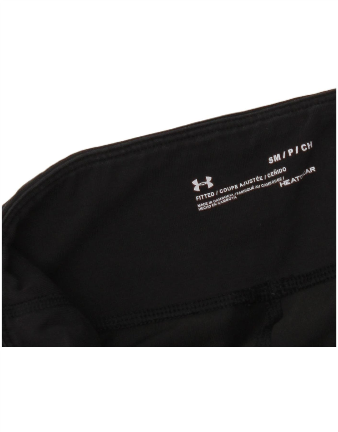 UNDER ARMOUR Damen Heat Gear Graphic Leggings UK 10 Small Schwarz