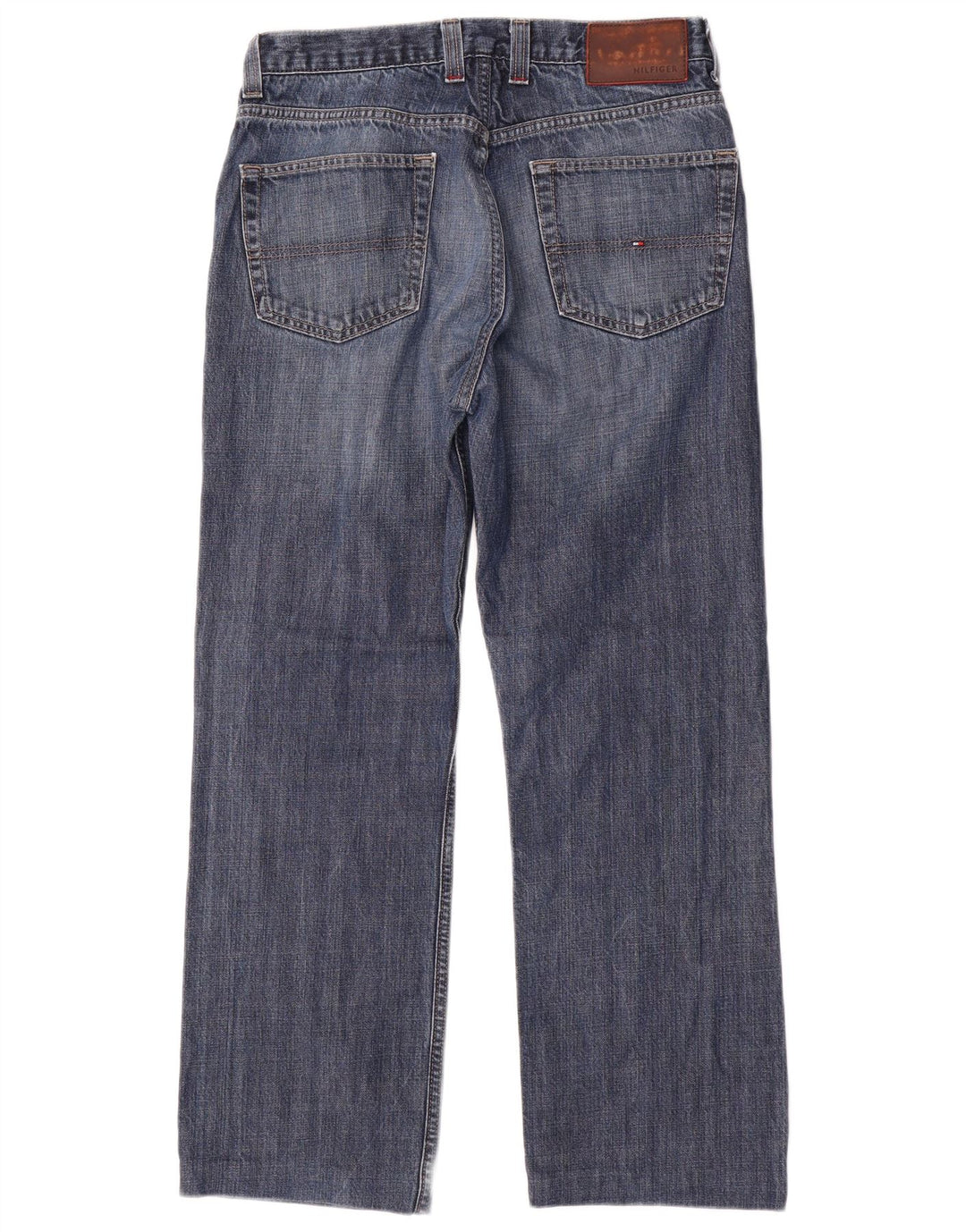 TOMMY HILFIGER Herren Straight Jeans W32 L29 Marineblau Baumwolle