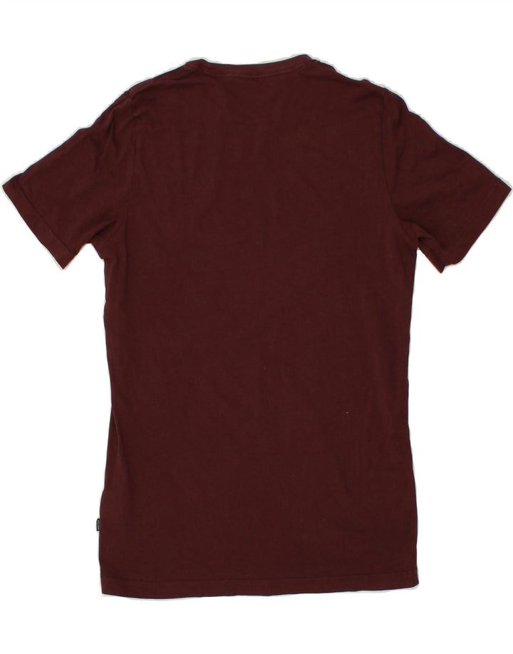 PUMA Mens T-Shirt Top Small Burgundy Cotton Vintage Puma and Second-Hand Puma from Messina Hembry 