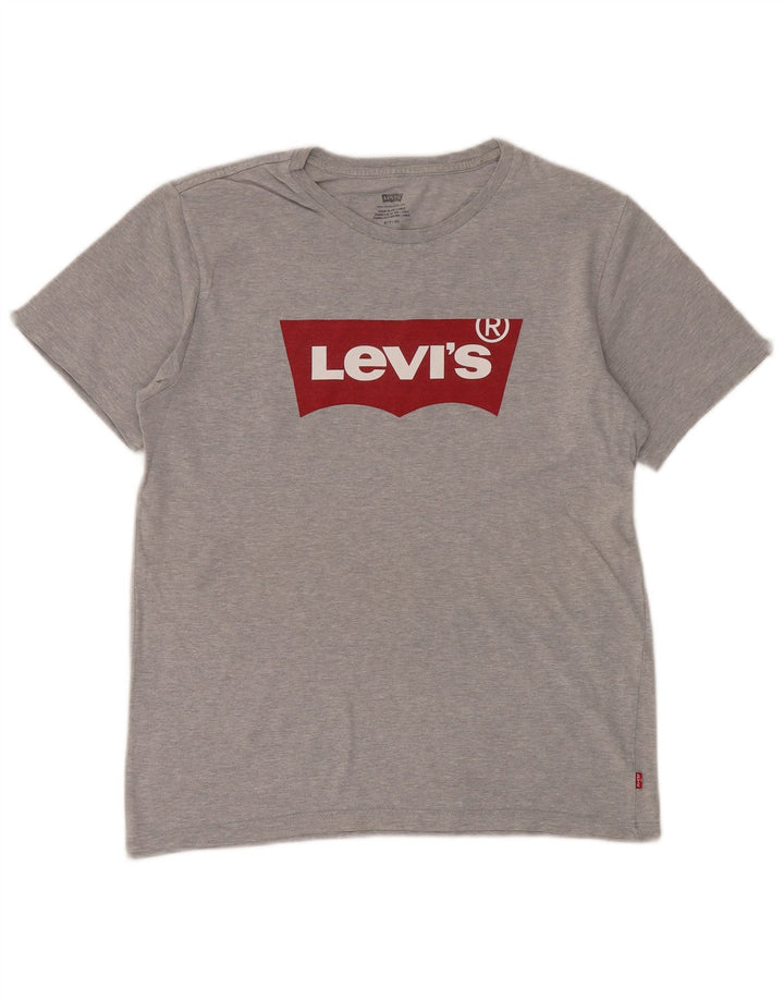 Levi's Herren-T-Shirt mit Grafik, Größe S, Grau