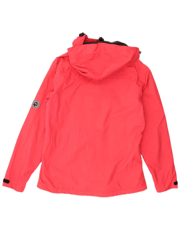 Jack Wolfskin Damen-Regenjacke mit Kapuze, UK 12, mittelrosa, Polyester