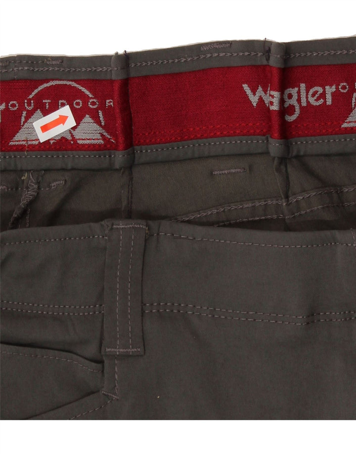WRANGLER Womens Straight Cargo Trousers W34 L30 Grey Nylon Vintage Wrangler and Second-Hand Wrangler from Messina Hembry 