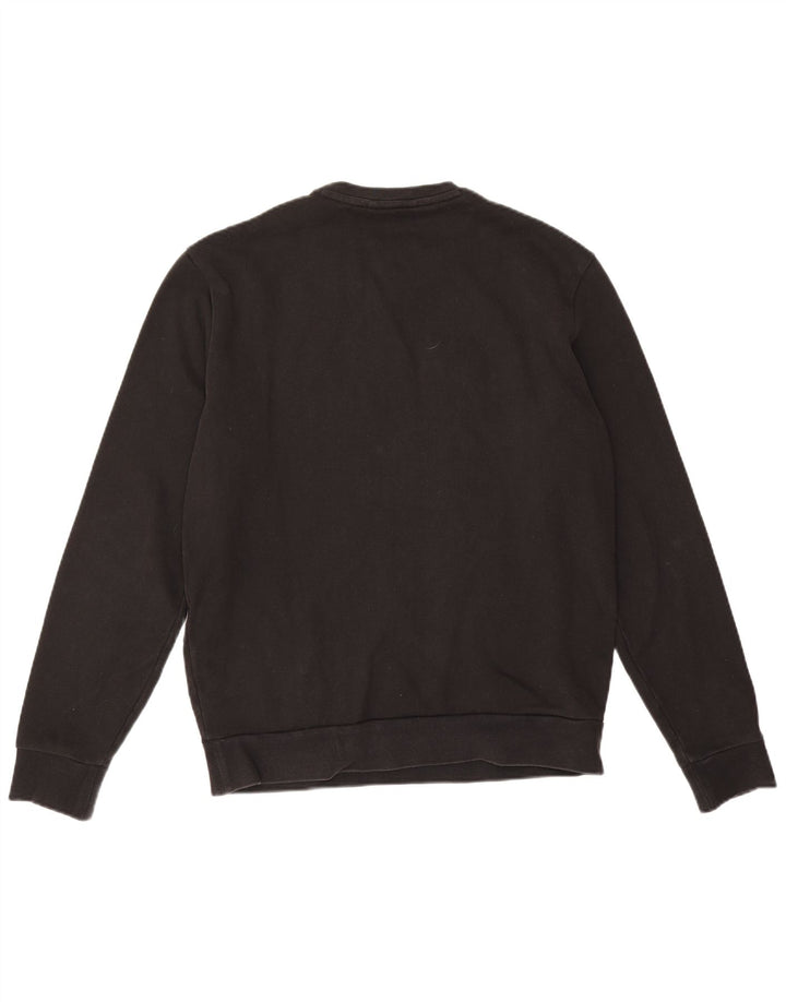 Armani Herren Grafik-Sweatshirt-Pullover, groß, schwarze Baumwolle