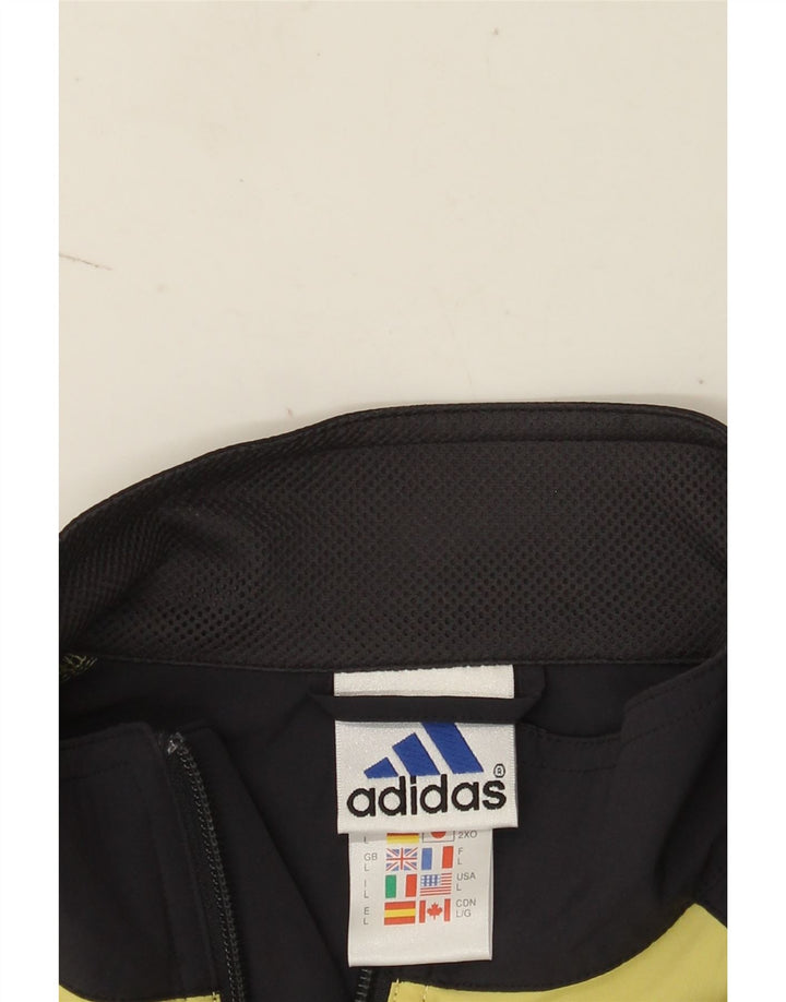 Adidas Climashell-Trainingsanzug für Herren, Jacke, Größe L, Schwarz, Farbblock