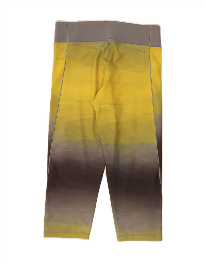 ADIDAS Womens Climalite Tracksuit Trousers UK 12/14 Medium Yellow Vintage Adidas and Second-Hand Adidas from Messina Hembry 