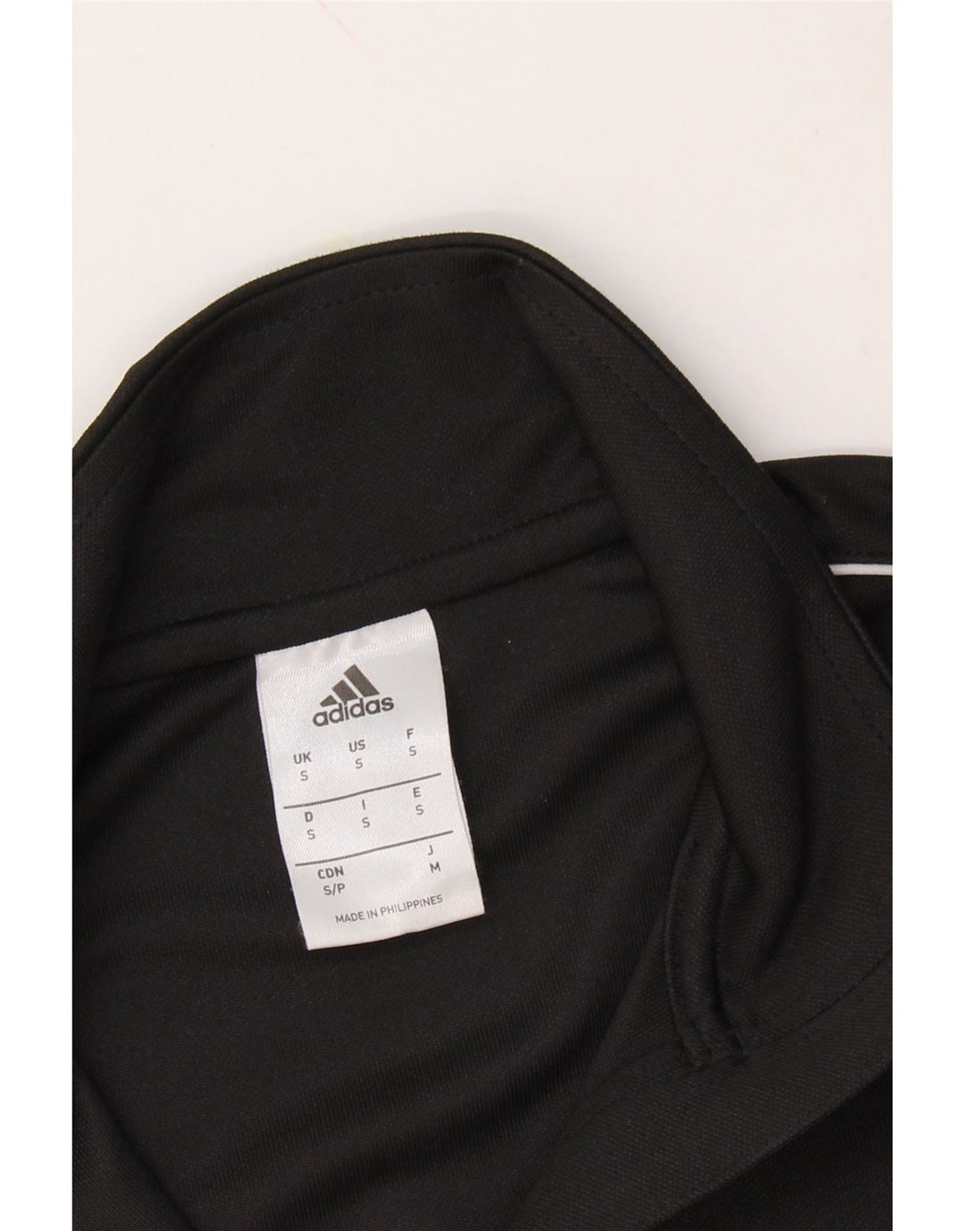 ADIDAS Mens Climalite Graphic Zip Neck Pullover Tracksuit Top Small Black Vintage Adidas and Second-Hand Adidas from Messina Hembry 