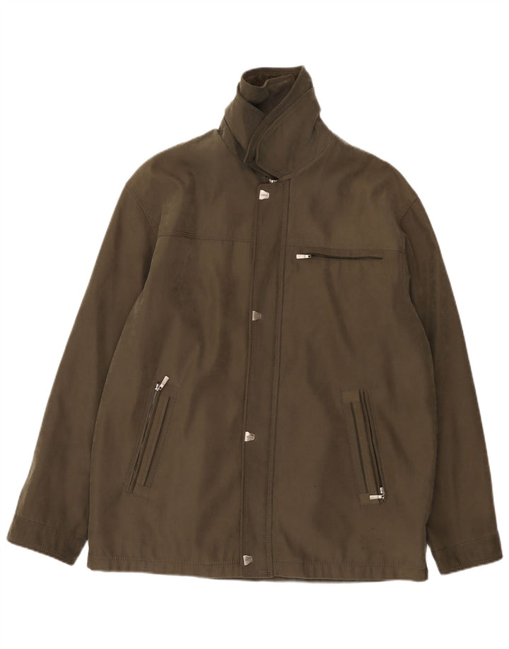 Vintage Herren Windjacke IT 50 Large Khaki Polyamid