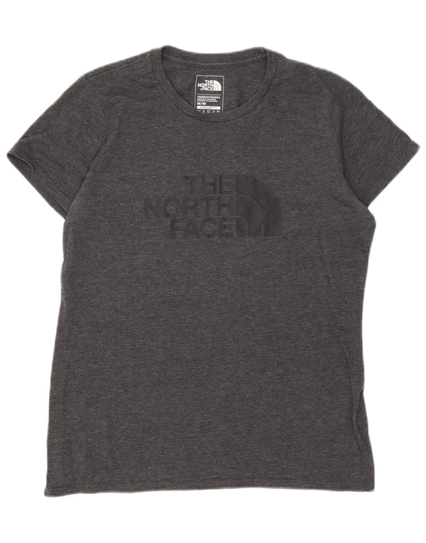 The North Face Womens Graphic T-Shirt Top UK 12 Mittelgraue Baumwolle