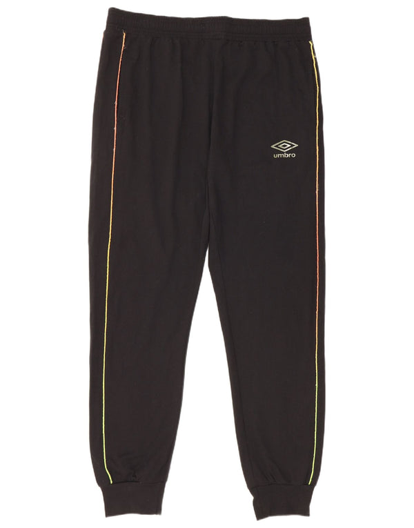 Umbro Jungen-Trainingshose, Jogginghose, 15–16 Jahre, 2XL, schwarz gestreift, Baumwolle