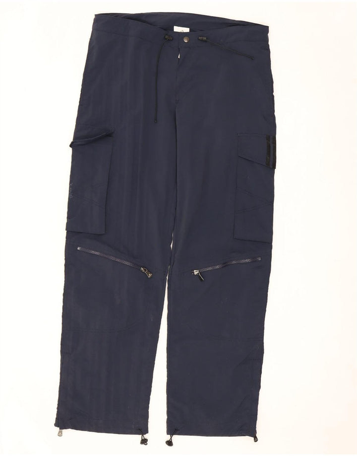 ADIDAS Herren gerade Cargo-Hose, klein, marineblaues Nylon