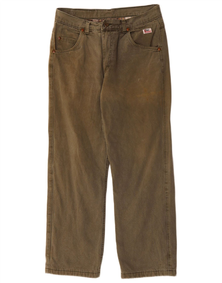 ROY ROGERS Mens Straight Jeans W34 L30 Khaki