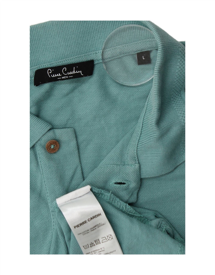 Pierre Cardin Herren-Poloshirt, große türkisfarbene Baumwolle