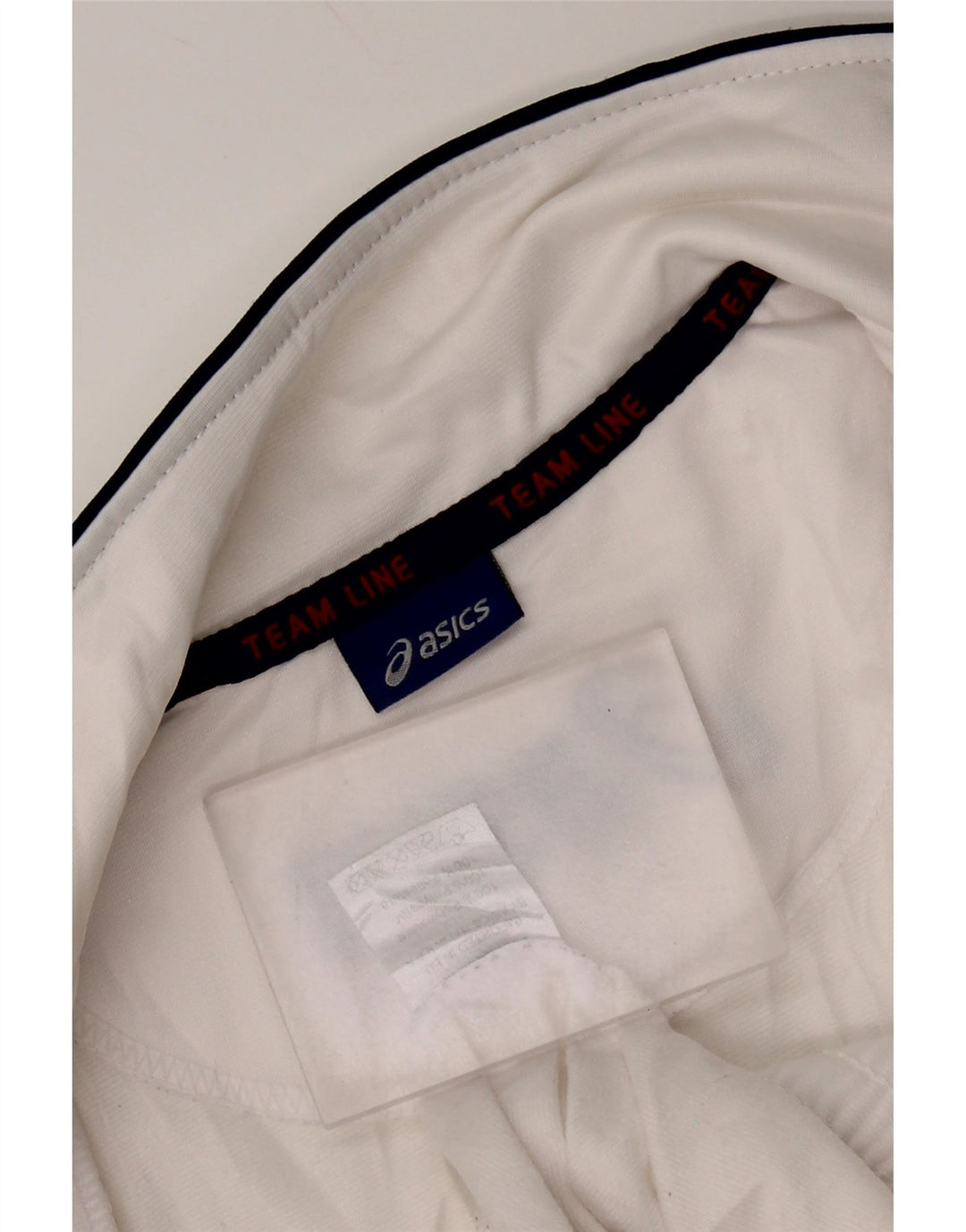 ASICS Herren-Trainingsanzugoberteil mit Grafik, mittelweißes Farbblock-Polyester