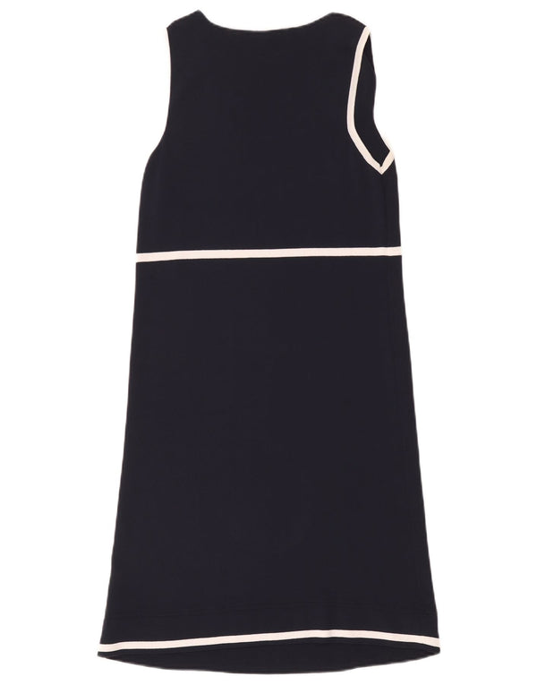 Luisa Spagnoli Damen Ärmelloses Etuikleid UK 12 Medium Marineblau