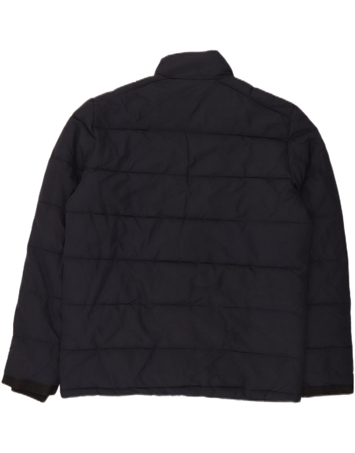 Marks & Spencer Herren Wattierte Jacke UK 40 Large Marineblau Polyester
