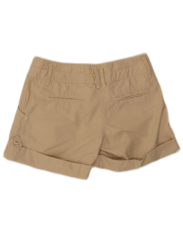 Massimo Dutti Damen Freizeitshorts EU 36 Small W27 Beige Baumwolle