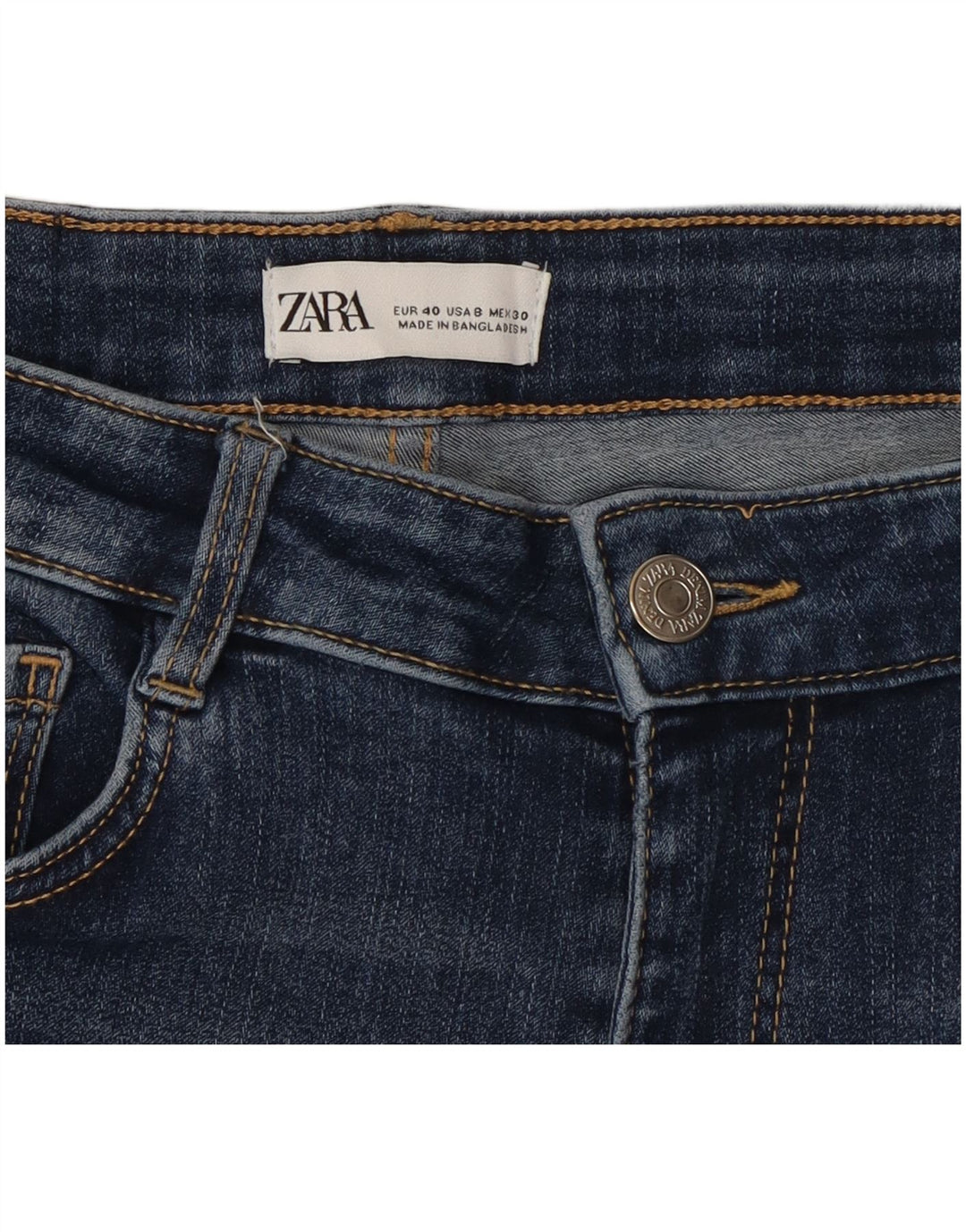 Zara Damen Skinny Jeans EU 40 Medium W30 L27 Blau