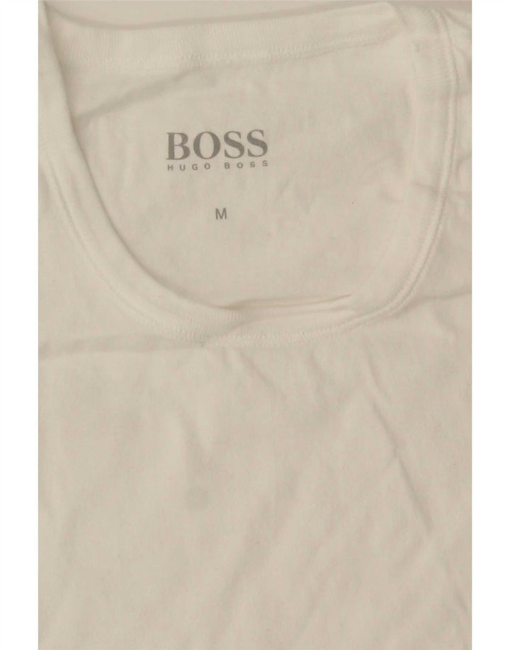 Hugo Boss Herren T-Shirt Top Mittelweiß