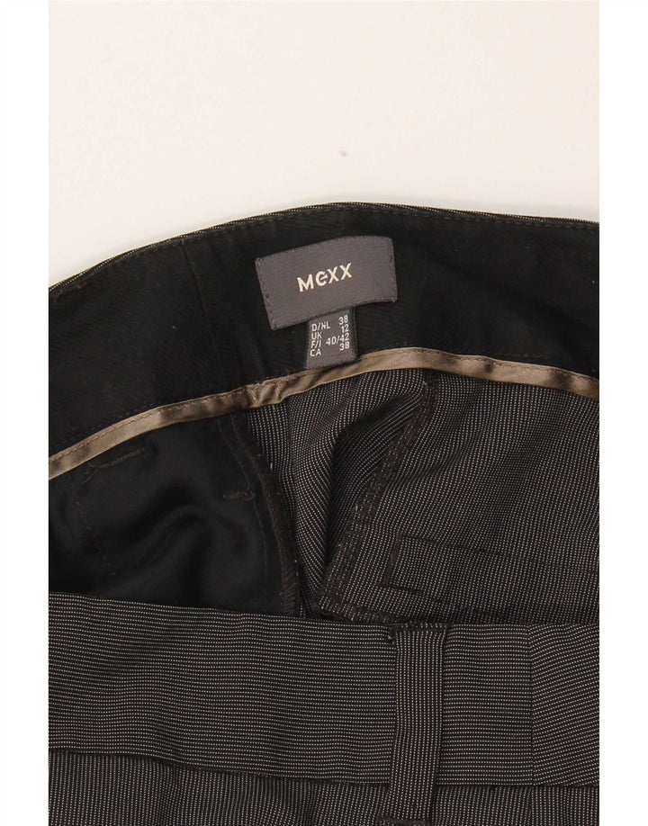 Mexx Damen-Anzug mit 2 Knöpfen, 2-teilig, UK 12, M, W30, L33, Grau, Nadelstreifen