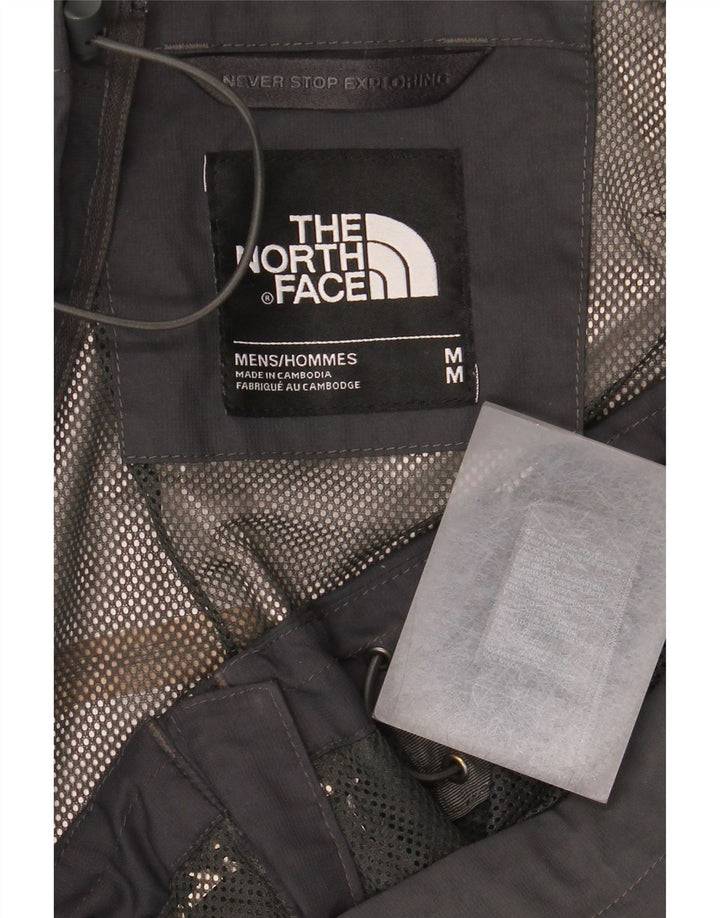 The North Face Herren-Regenjacke mit Kapuze, UK 38, mittelgraues Polyester