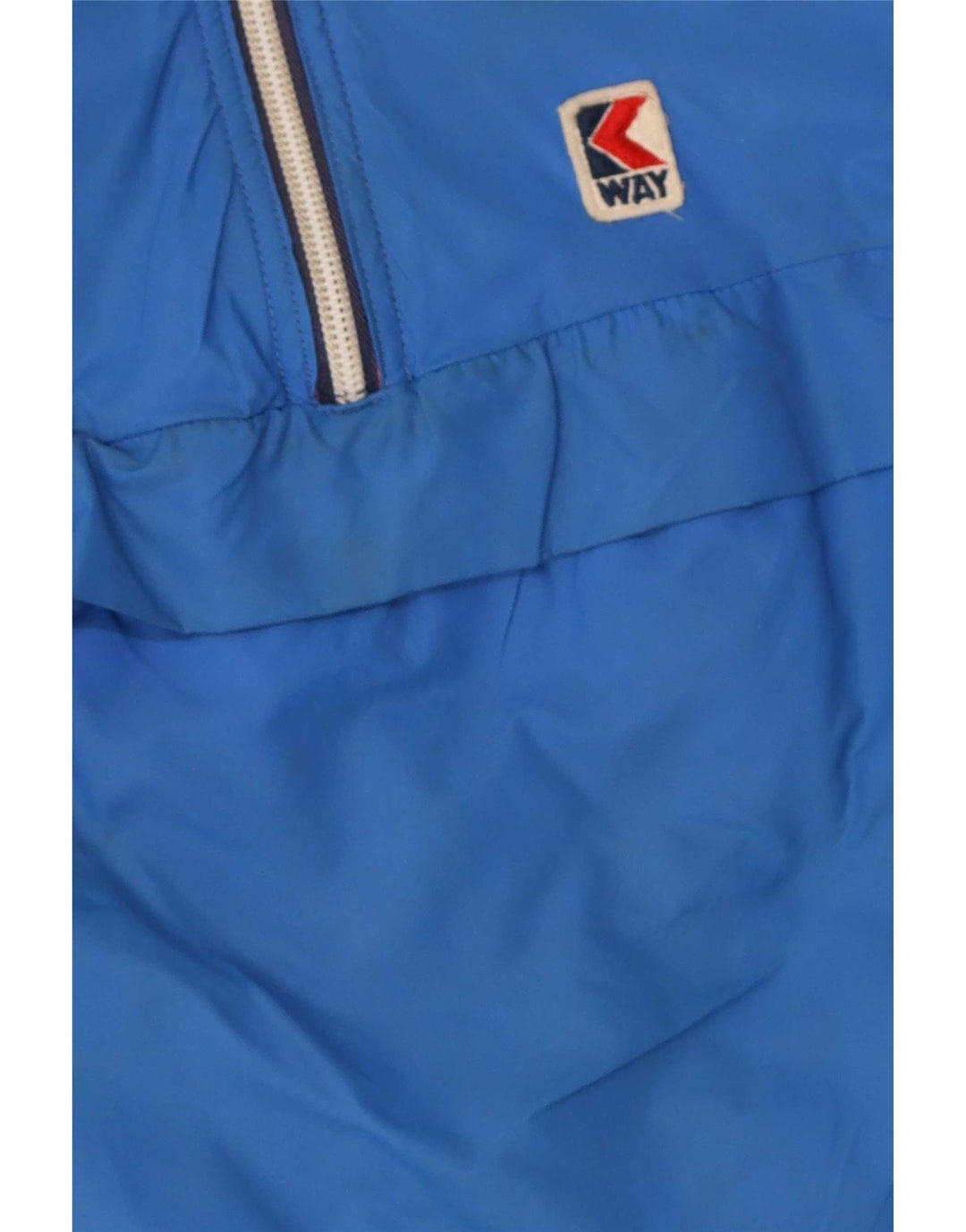 K-Way Jungen-Anorakjacke mit Kapuze, 7–8 Jahre, blaues Polyamid