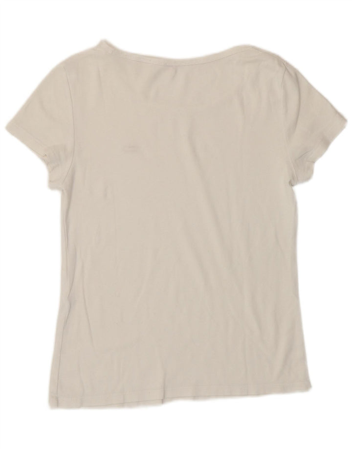 Levi's Damen T-Shirt Top UK 12 Medium Weiß