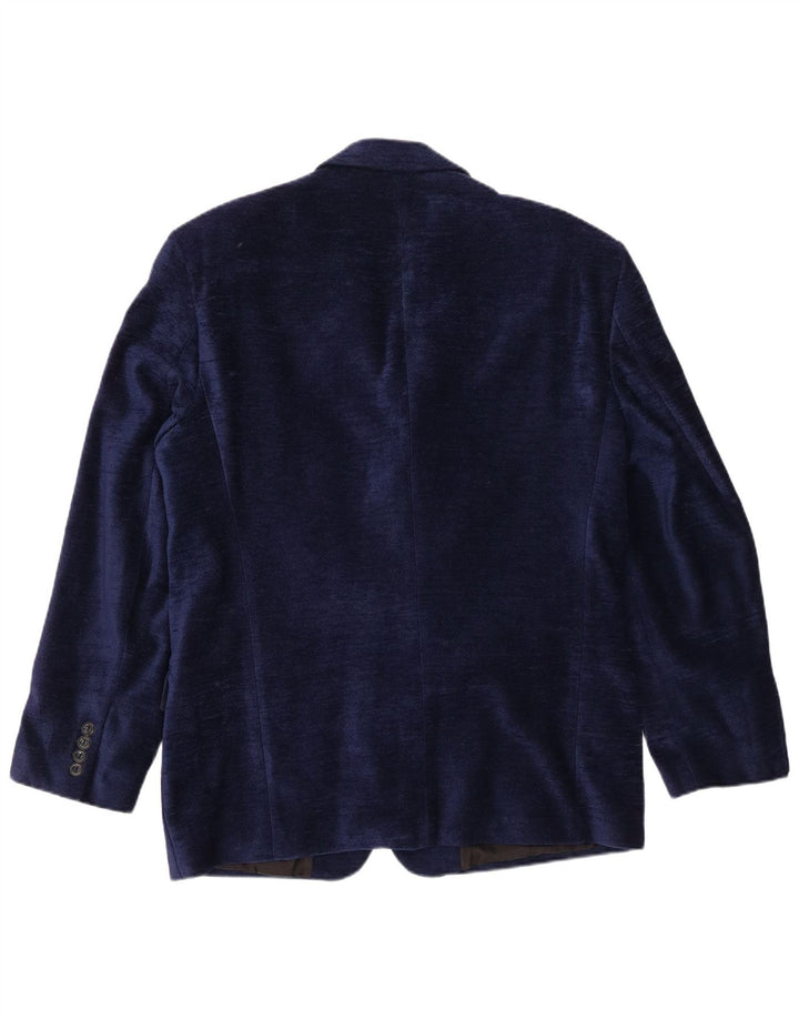 Vintage Herren 4-Knopf-Blazerjacke UK 40 Groß Marineblau