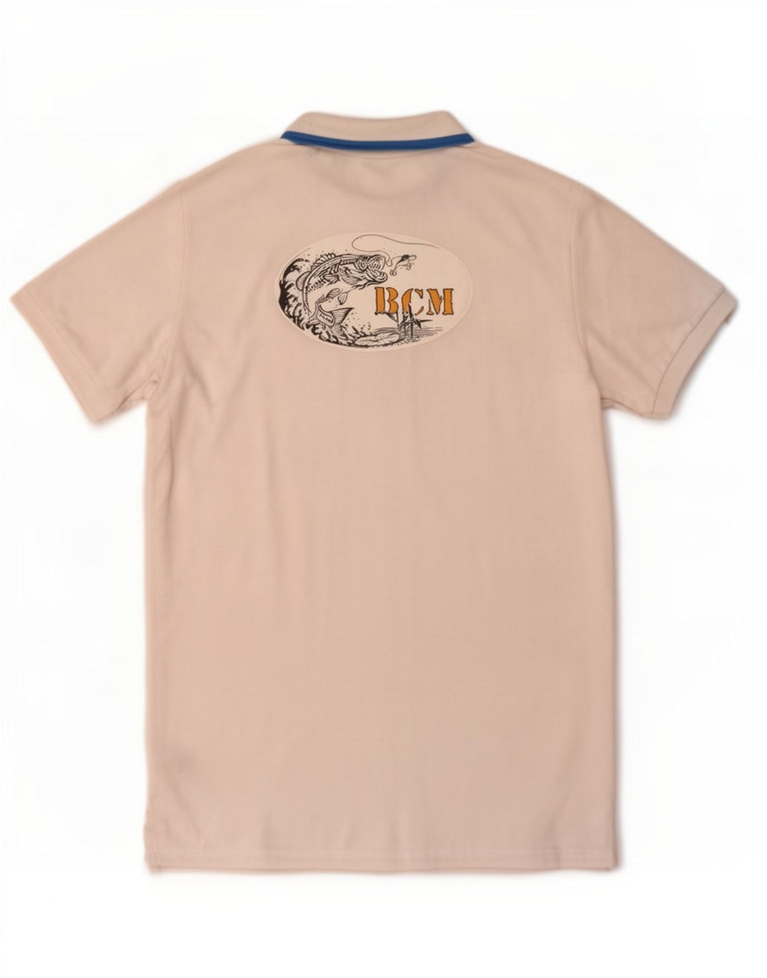Kappa Herren-Poloshirt mit Grafik, XL, weiße Baumwolle