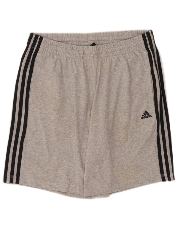 Adidas Herren Climalite Sport Shorts Mittelgrau gefleckte Baumwolle