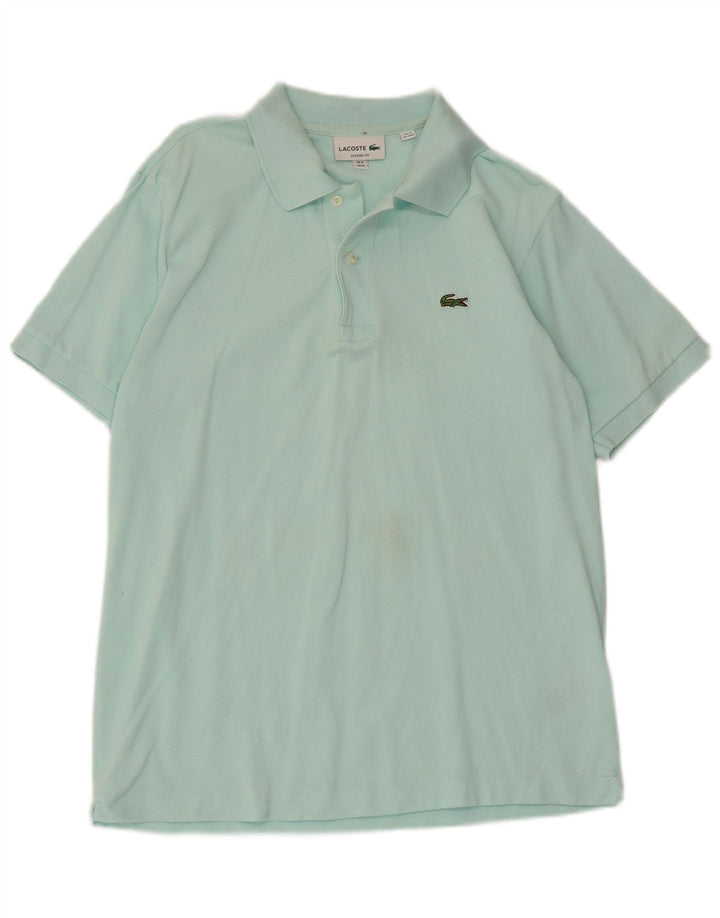 Lacoste Herren-Poloshirt mit klassischer Passform, Größe 4, mitteltürkis, Baumwolle