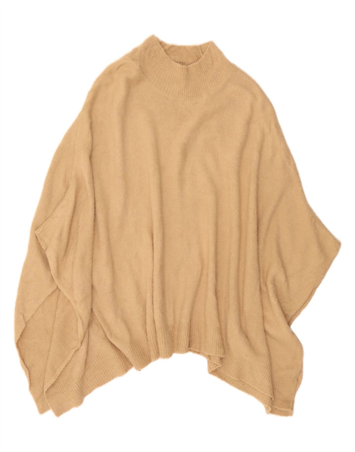 OASIS Womens Poncho Jumper UK 14 Medium Beige Acrylic Vintage Oasis and Second-Hand Oasis from Messina Hembry 