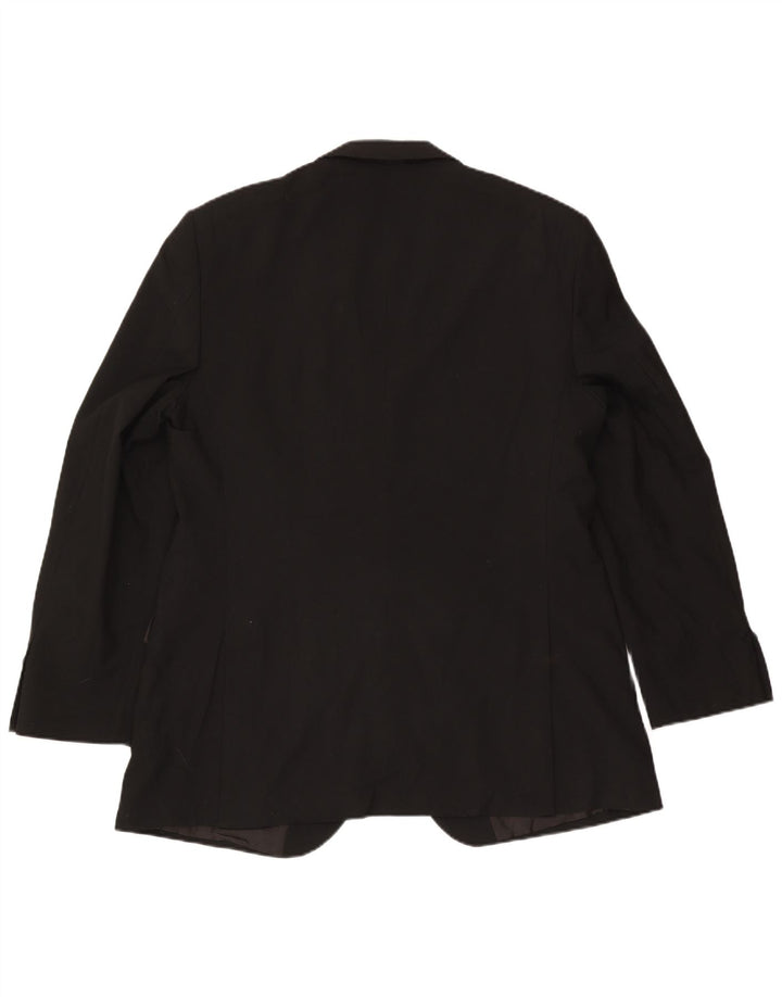 Marks & Spencer Herren-Blazer mit 2 Knöpfen, UK 44, XL, Schwarz, Polyester