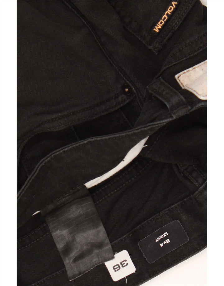 Volcom Herren Skinny Jeans W36 L32 Schwarze Baumwolle