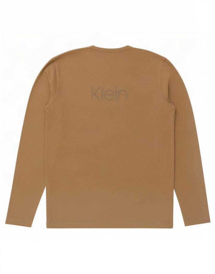 Calvin Klein Herren Graphic Top Langarm Large Beige