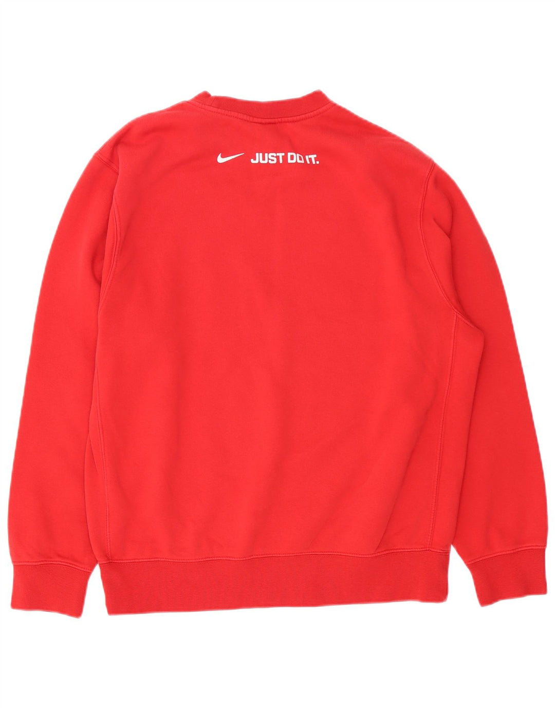 NIKE Herren-Sweatshirt mit Grafik, mittelrote Baumwolle