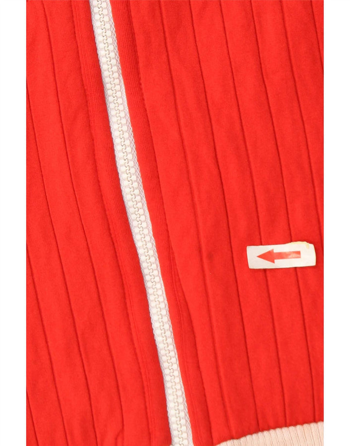 grasshoppers Damen-Trainingsanzug-Top-Jacke IT 38 XS Roter Farbblock