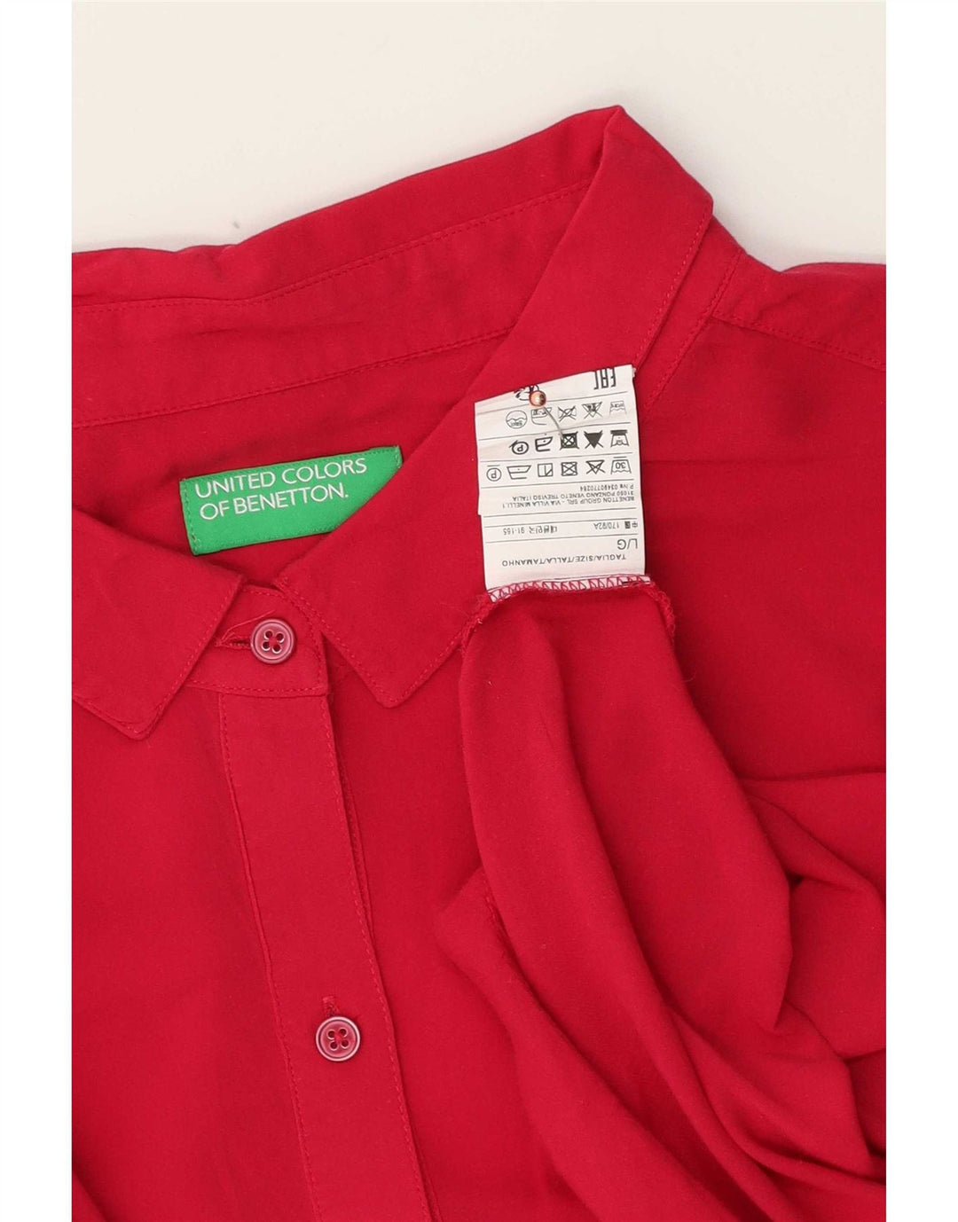 Benetton Damen ärmelloses übergroßes Hemd UK 16 Große rosa Viskose