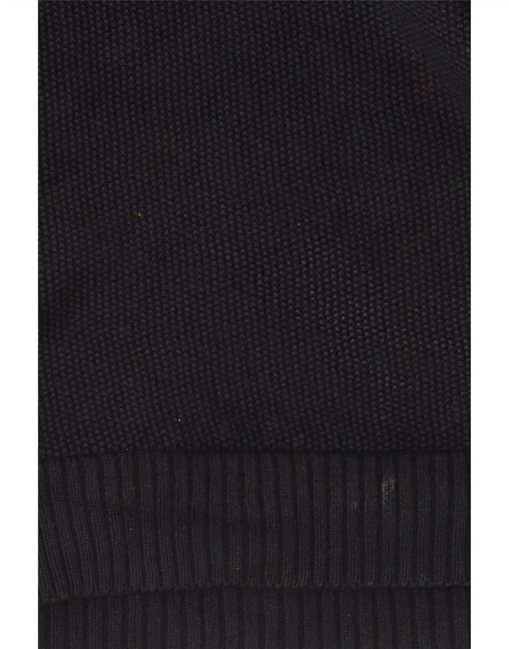 Marks & Spencer Herren-Pullover mit Rundhalsausschnitt, mittlerer Marineblau-Farbblock