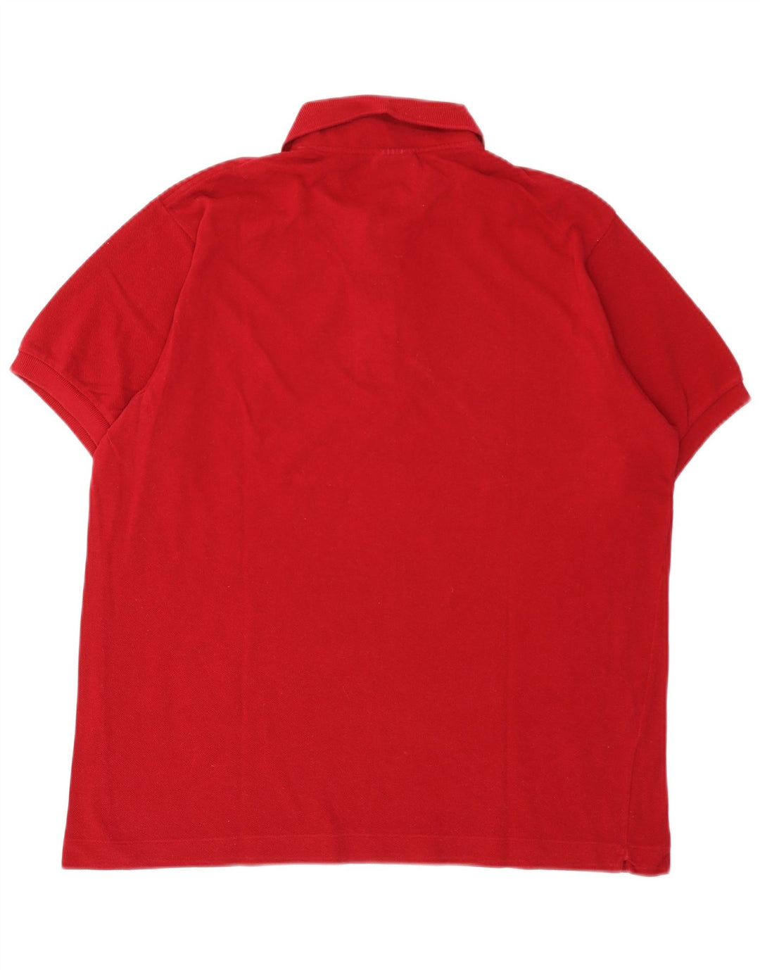 Lacoste Herren-Poloshirt, Größe 5, große rote Baumwolle