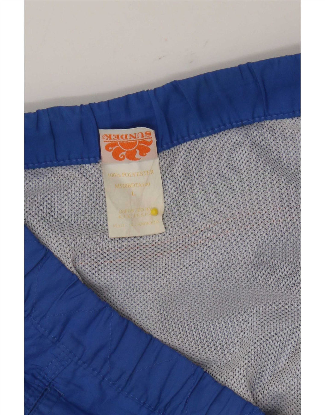 Sundek Herren-Badeshorts, groß, blau, Polyester