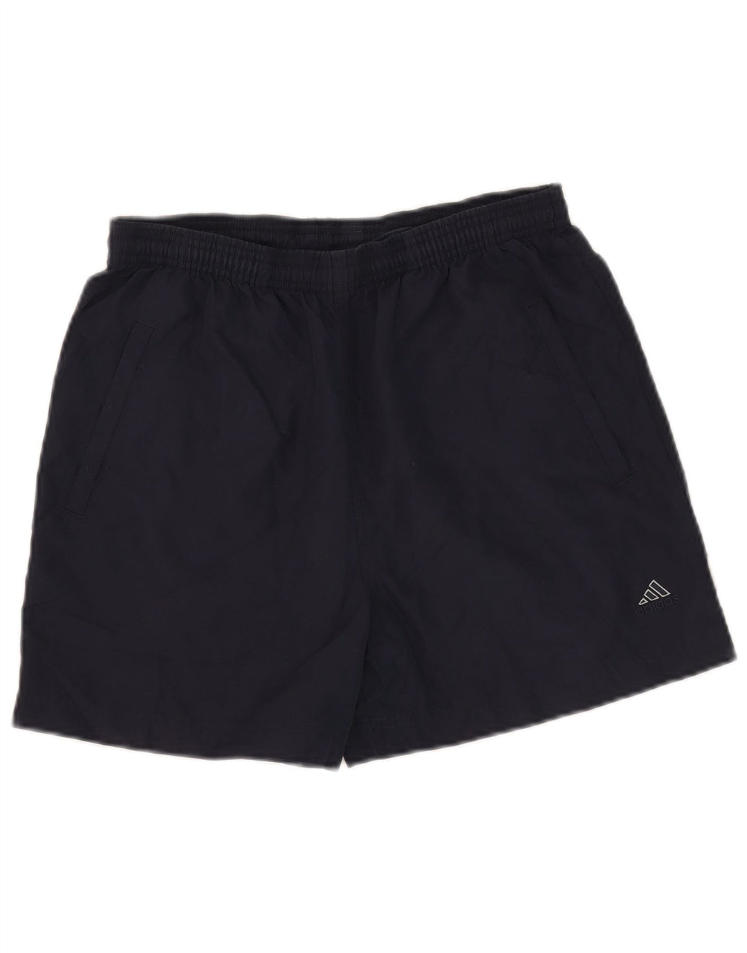 Adidas Damen Sportshorts UK 12 Medium Marineblau Polyester