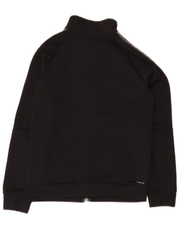 ADIDAS Jungen-Trainingsanzug-Top-Jacke, 9–10 Jahre, schwarzes Polyester