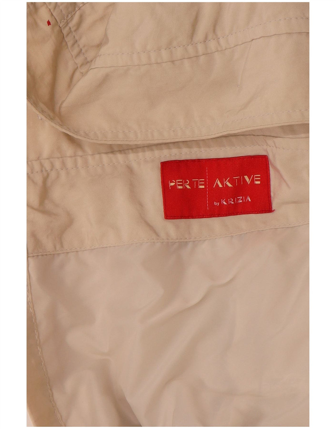 Perte by Krizia Damen-Utility-Jacke, Größe 21, Mittel, gebrochenes Weiß, Polyamid
