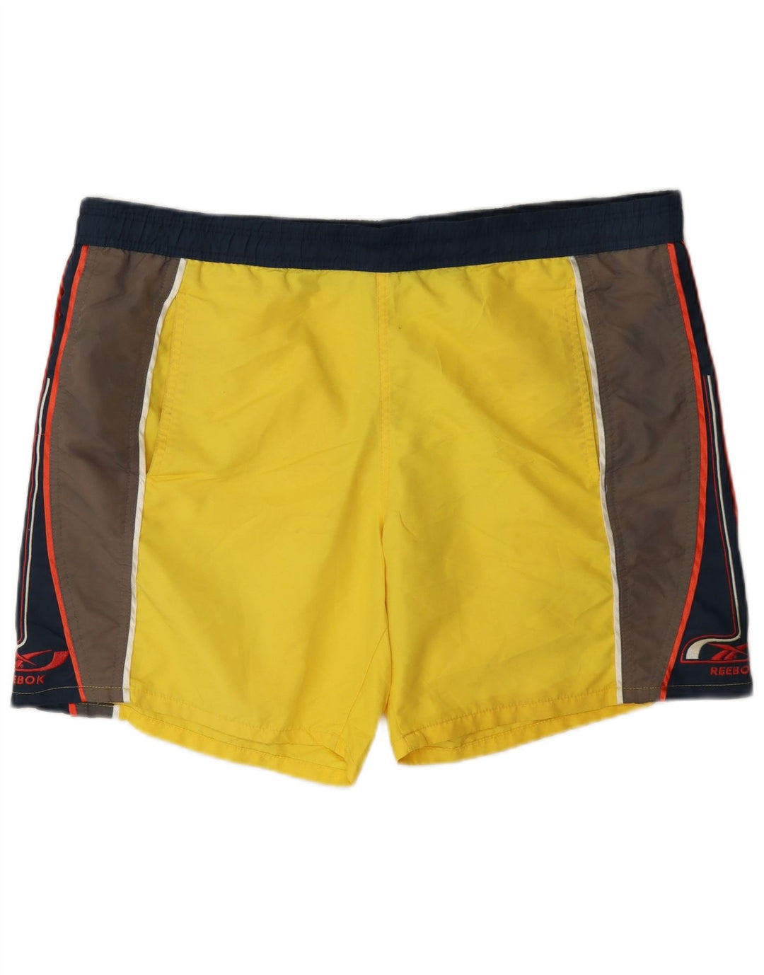 Reebok Herren-Sportshorts, groß, gelb, Farbblock