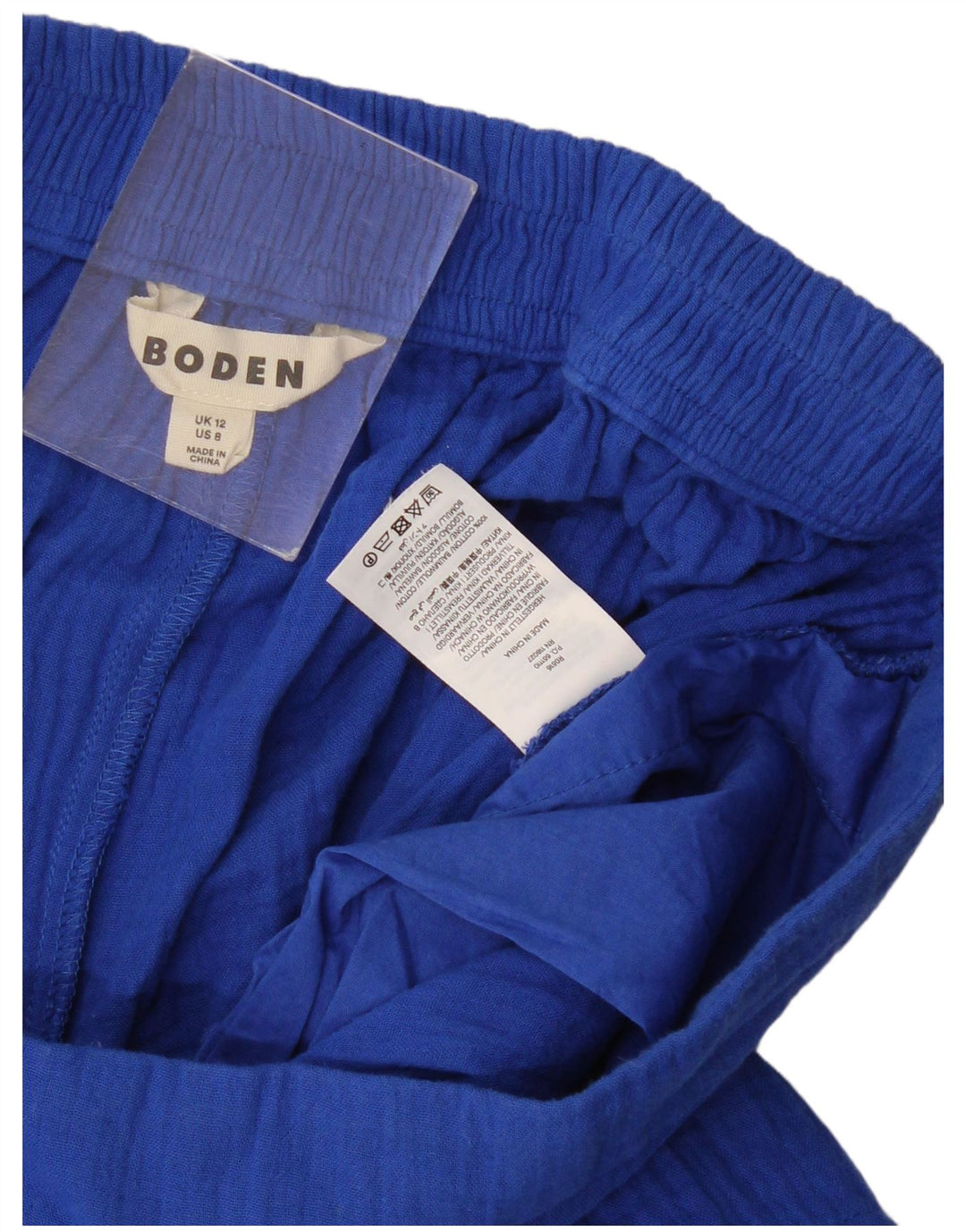Boden Womens Casual Shorts UK 12 Medium W30 Blaue Baumwolle